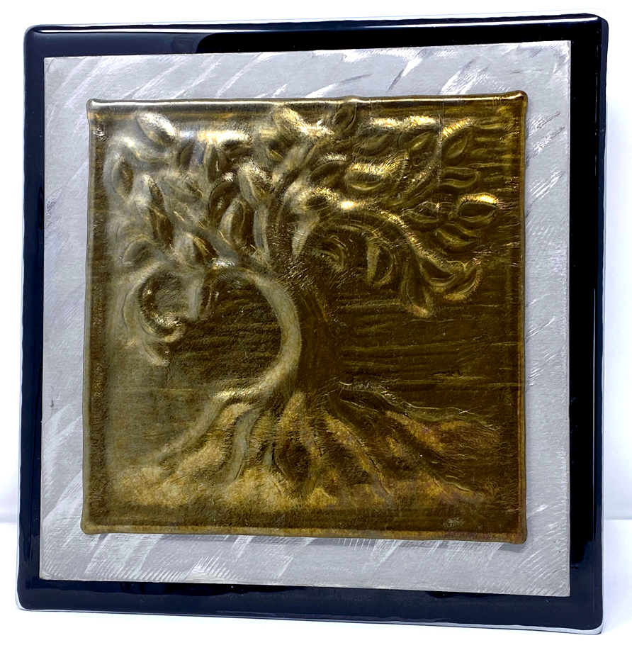 red yellow green glass bowl